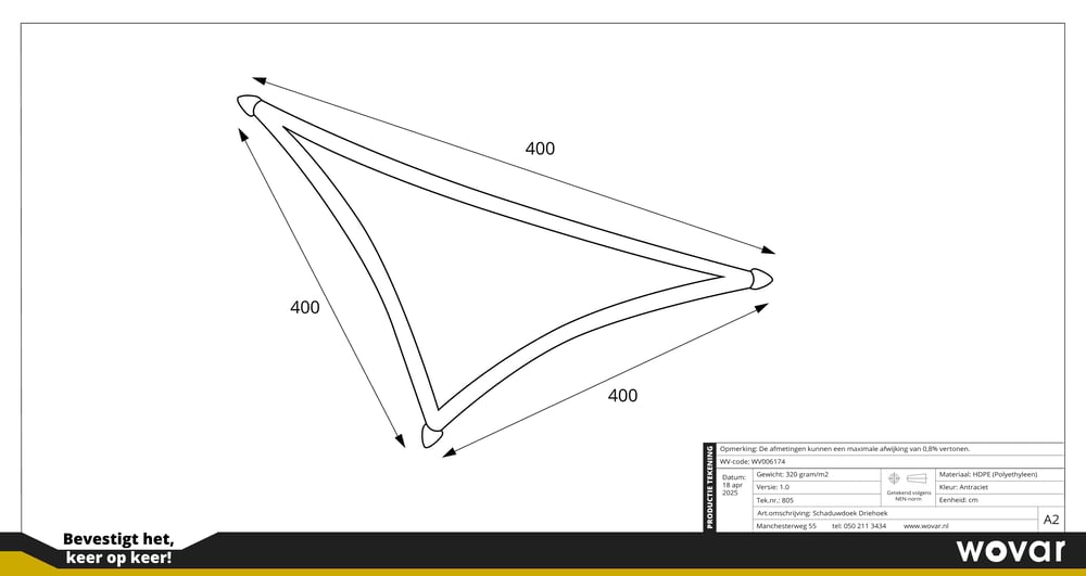 WV006174_SchaduwdoekDriehoek4x4x4mAntraciet
