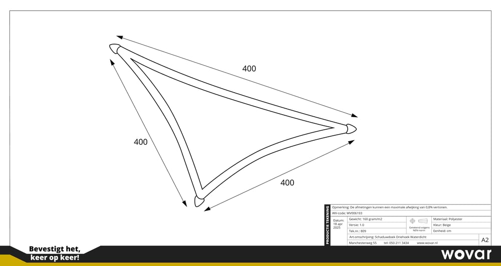 WV006193_SchaduwdoekDriehoek4x4x4xmBeige