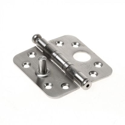 SKGScharnier89x89mmVerzinktmetKogellagersRondeHoek