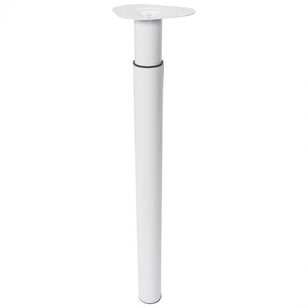 Tafelpoot_Verstelbaar_Wit_Staal_700_1100_mm_