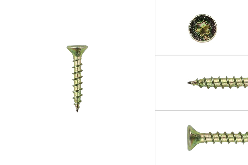 SpaanplaatschroevenGeelVerzinkt4x30mmTorx20_Doos200stuks