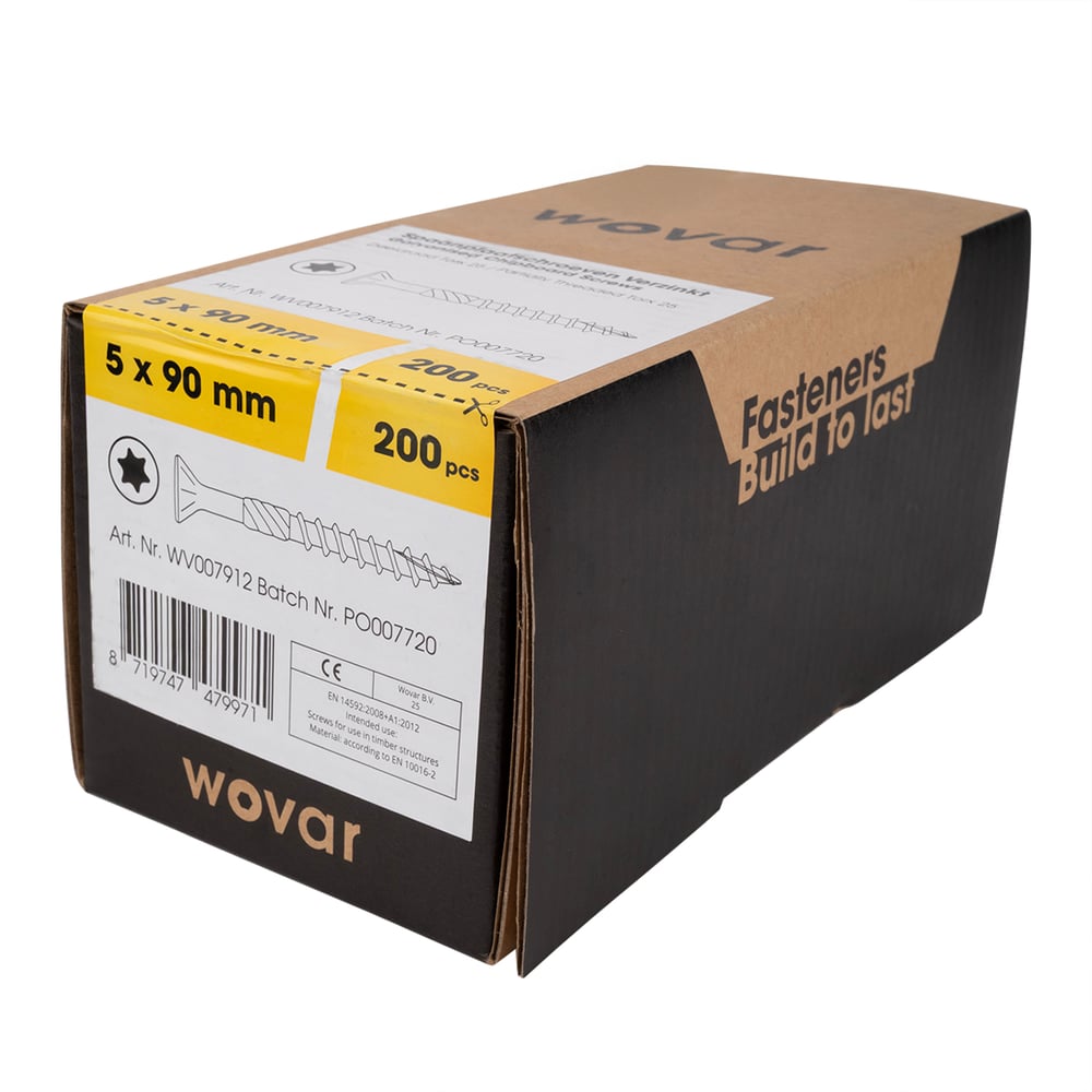 SpaanplaatschroevenVerzinkt5x90mmTorx25Deeldraad_Doos200Stuks2