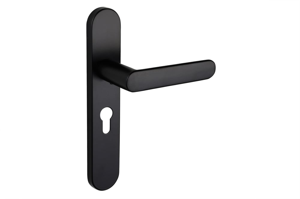 lavuzo_deurkruk_novara_zwart_met_afgerond_schild_pc55_per_set