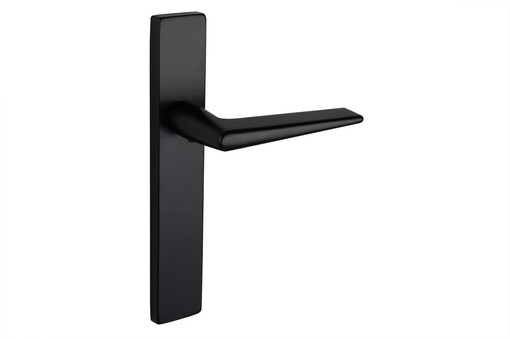 lavuzo_deurkruk_modena_zwart_met_rechthoekig_schild_per_set