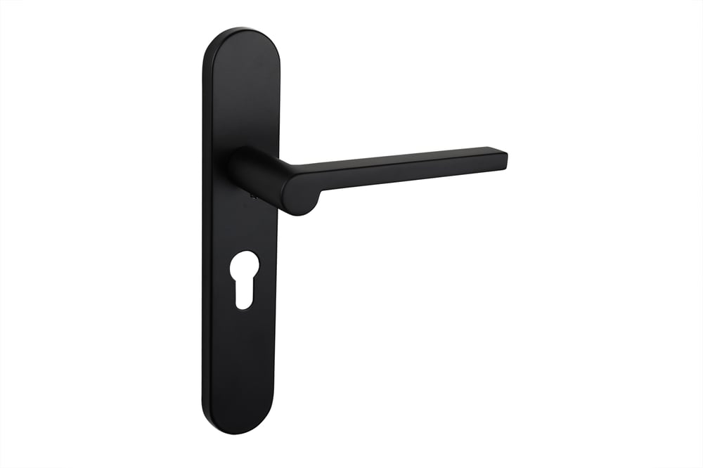 lavuzo_deurkruk_caserta_zwart_met_afgerond_schild_pc55_per_set