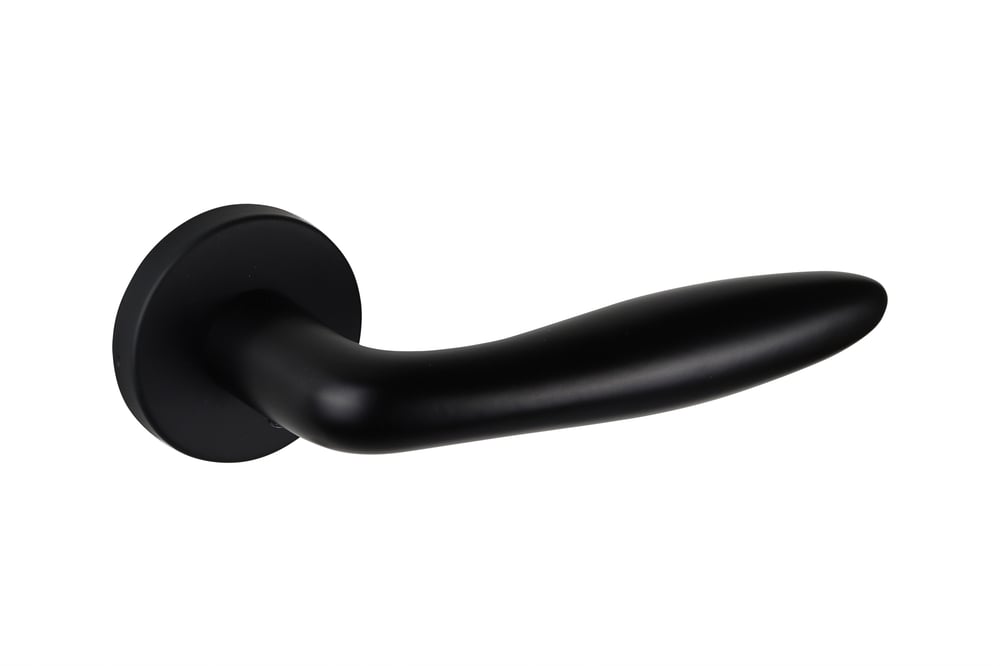 lavuzo_deurkruk_pratona_zwart_met_rond_rozet_per_set