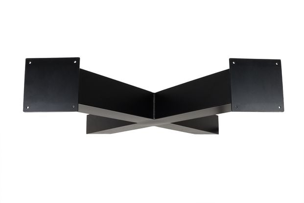 Tafelpoot_Zwart_Staal_X_vorm_bovenkant__1_