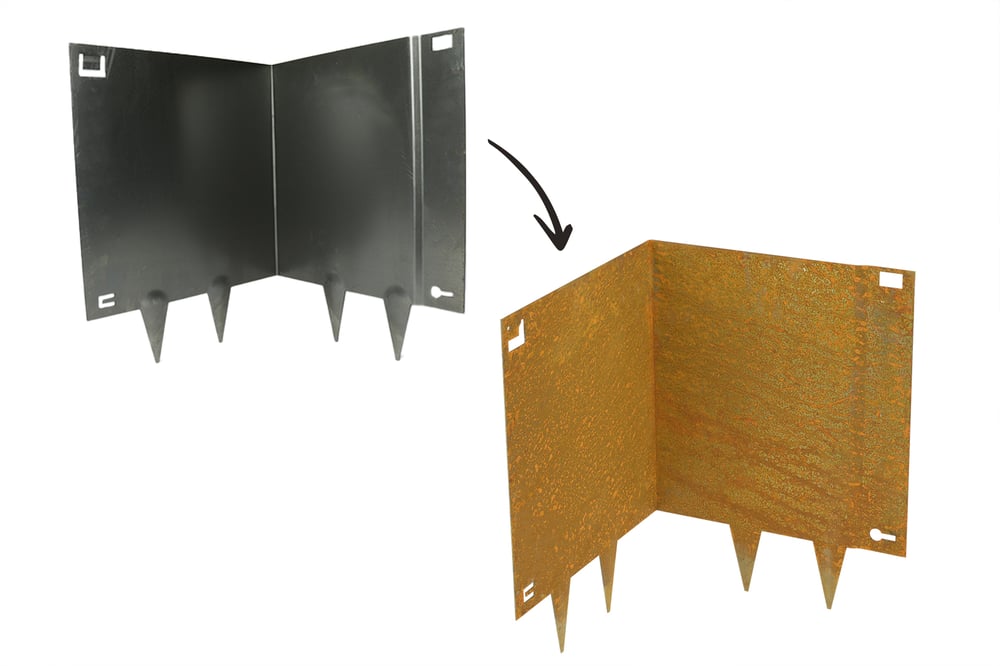 CortenstaalBorderrandBinnenhoekvoorBorderrand40cmHoog