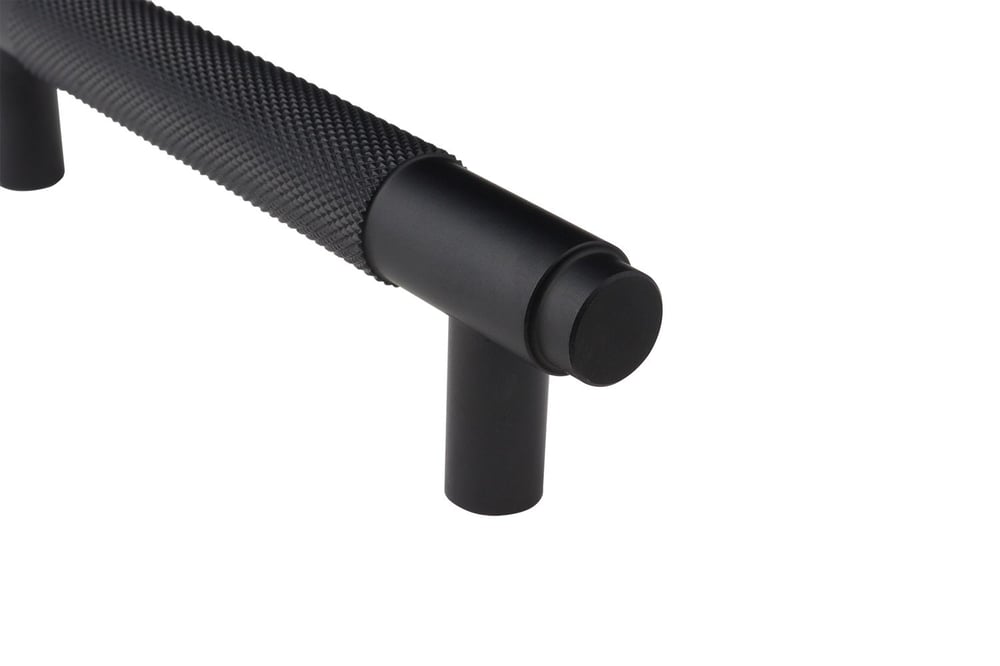 Lavuzo_Design_handgreep_Knurl_128_zwart_per_stuk_2