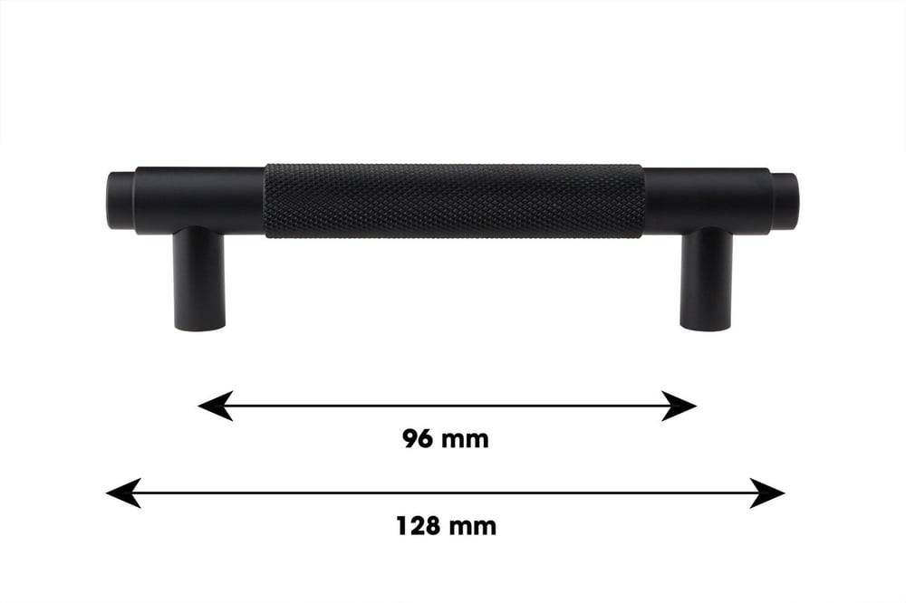 Lavuzo_Design_handgreep_Knurl_128_zwart_per_stuk_Afmeting__1_