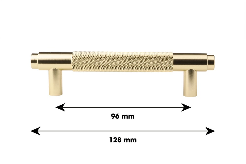 Lavuzo_Design_handgreep_Knurl_128_mm_Satijn_Goud_per_stuk_Afmeting