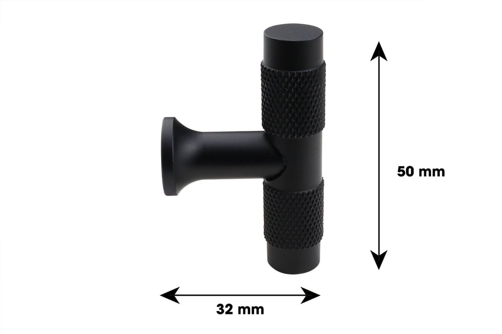 Lavuzo_design_meubelknop_knurl_t_model_zwart_per_stuk_afmeting