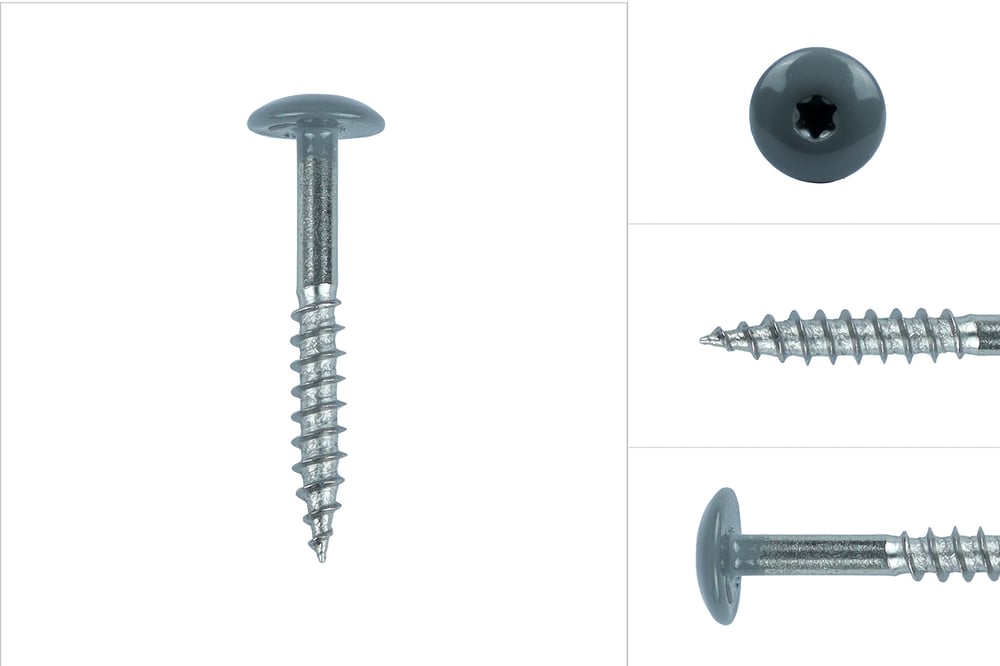 KleurkopschroefRVSA4Grijs38