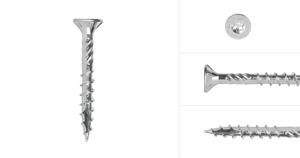 SpaanplaatschroevenVerzinkt4_5x30mmDeeldraadTorx25_Doos200Stuks