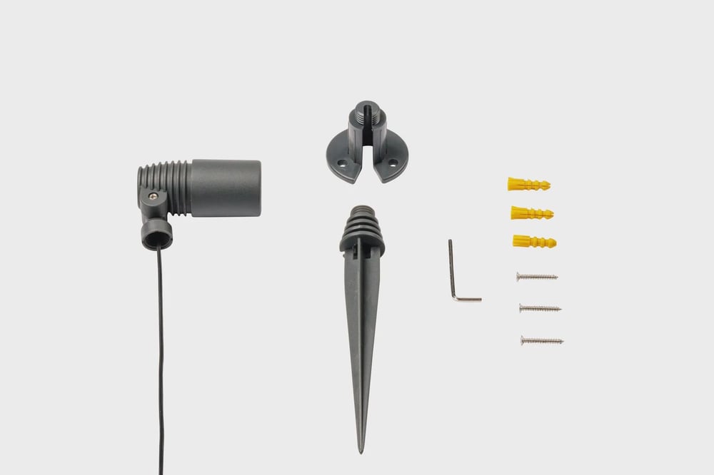 Prikspot_12V_LED_2_watt_Wit_Warm_Onderdelen