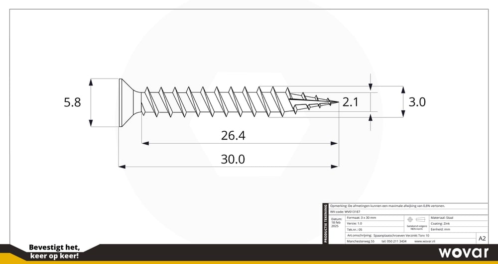 3x30mmtechnischetekening