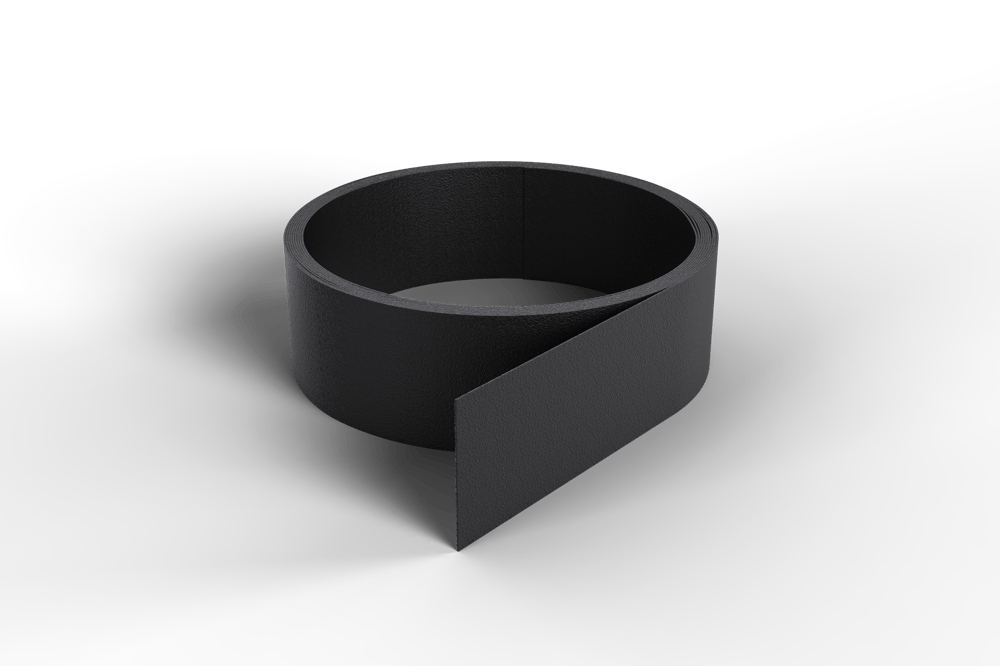 Kunststofstripzwartplat