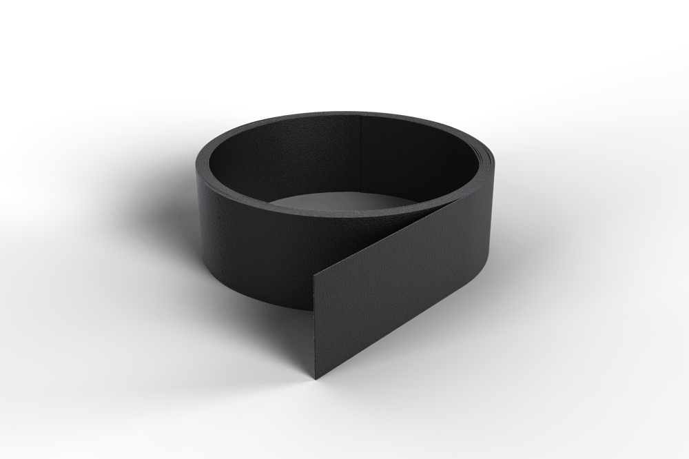 Kunststofstripzwartplat