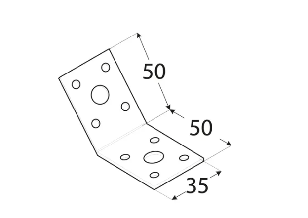 Hoekanker45Graden50x50x35mm