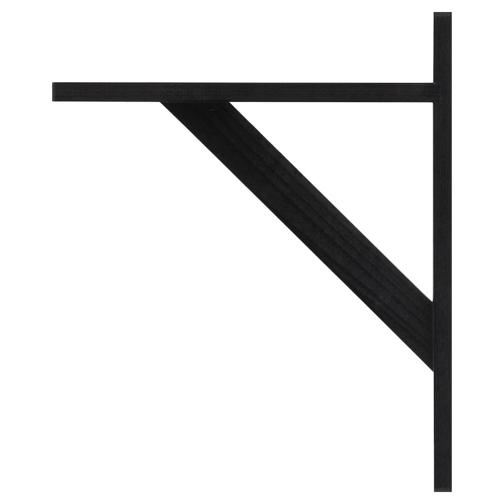 HoutenPlankdrager15x19cmZwartZijaanzicht_kopie