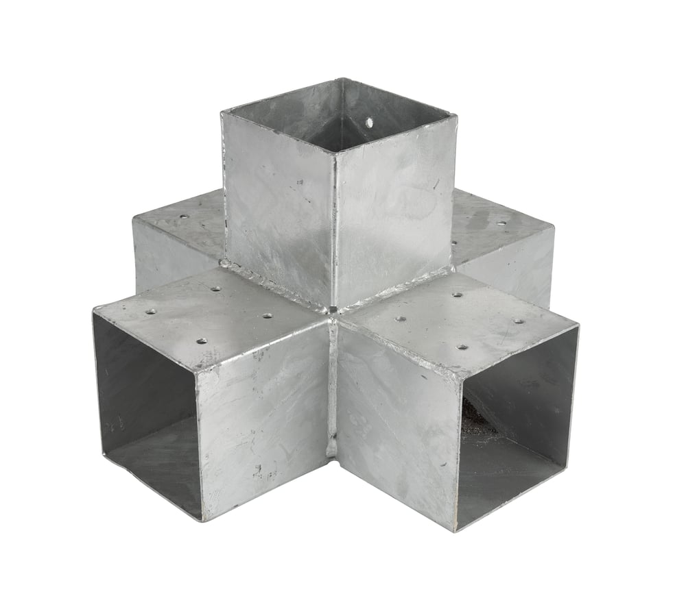 PergolaCrossConnectorGalvanizedfor12x12cmBeams