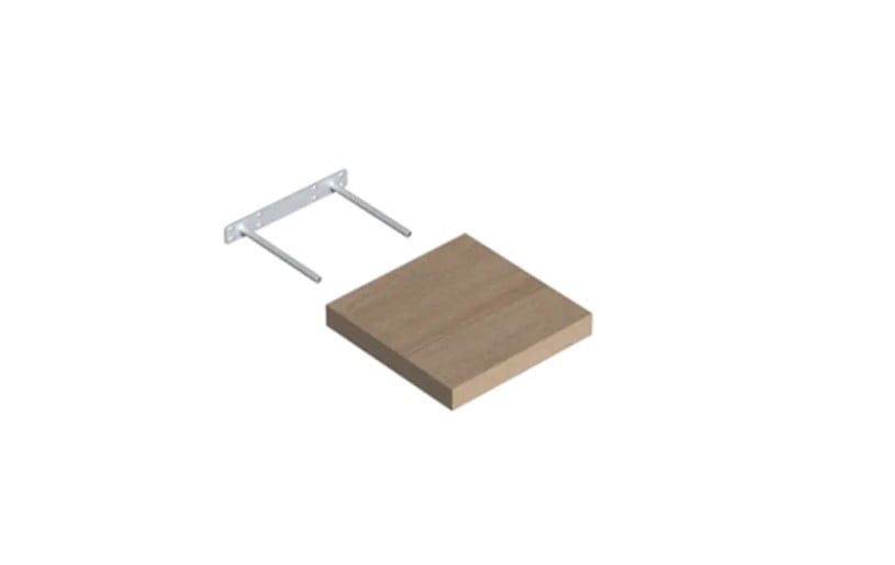 Zwevendewandplankbeuken