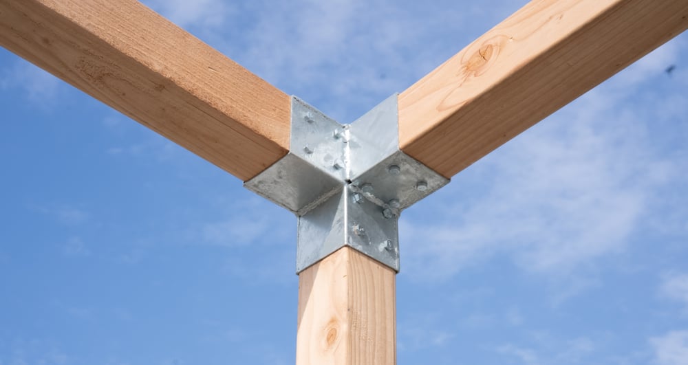 Pergola_Hoekverbinding_Verzinktvoor9x9cmpalenKruismodel_2_