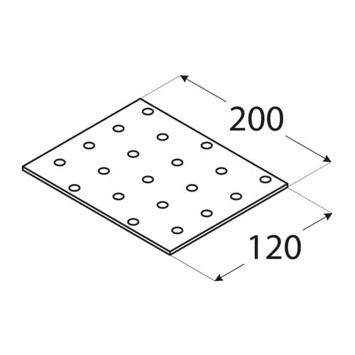 KoppelplaatVerzinkt120x200