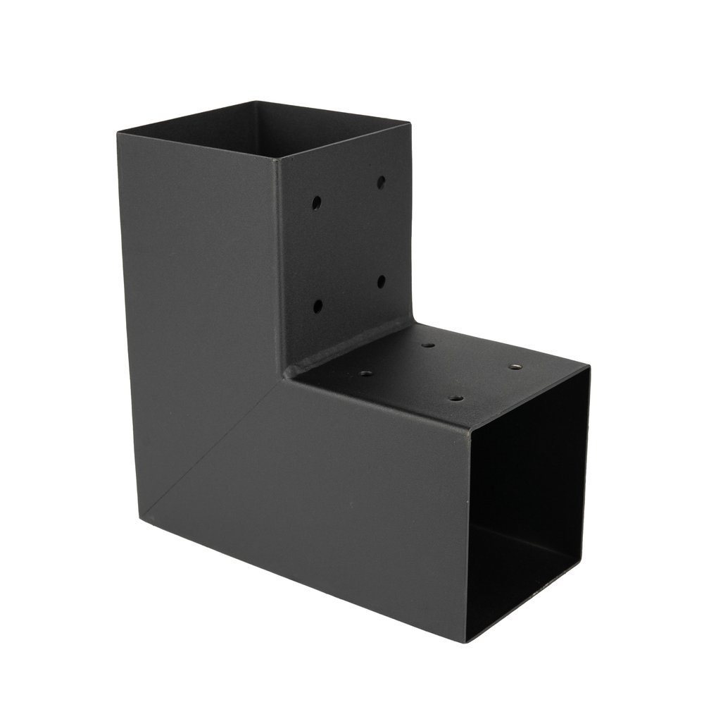 PergolaClosed90_DegreesConnectorBlackfor12x12cmBeams