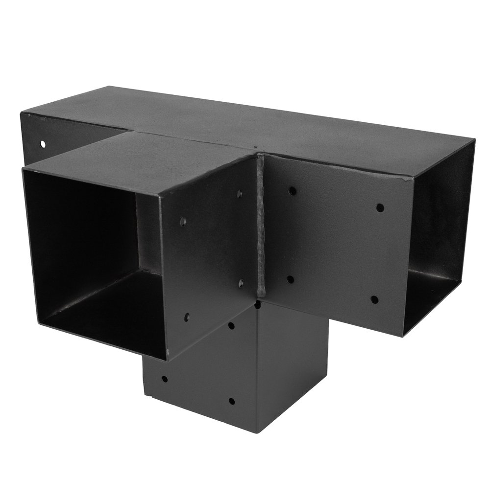 PergolaClosedCornerConnectorwithExtensionBlackfor15x15cmBeams_2