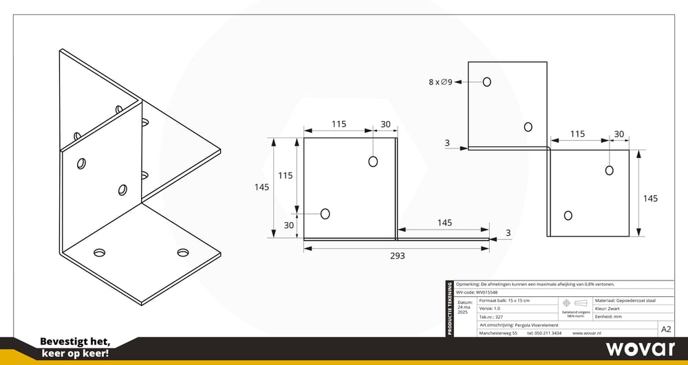 WV015548_PergolaVloerelementZwartvoor15x15cmpalen