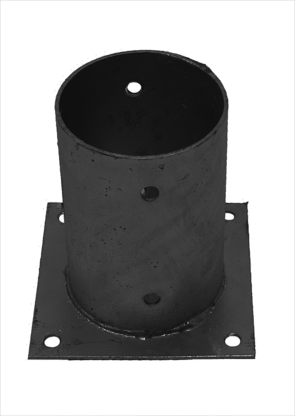 i_ronde_paalhouder_op_plaat_10_1_x_15_cm_per_stuk_2_zwart