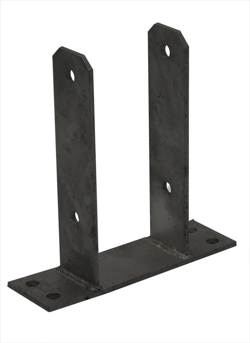 U_paalhouder_voor_9_x_9_cm_palen_Per_Stuk_zwart