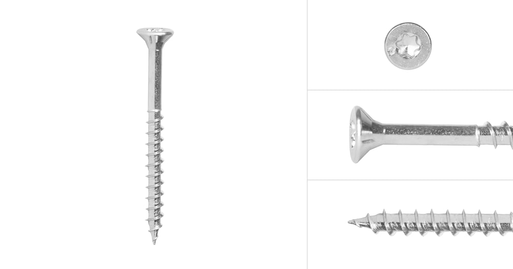 SpaanplaatschroevenVerzinkt4x70mmTorx20Standaard_Doos200Stuks
