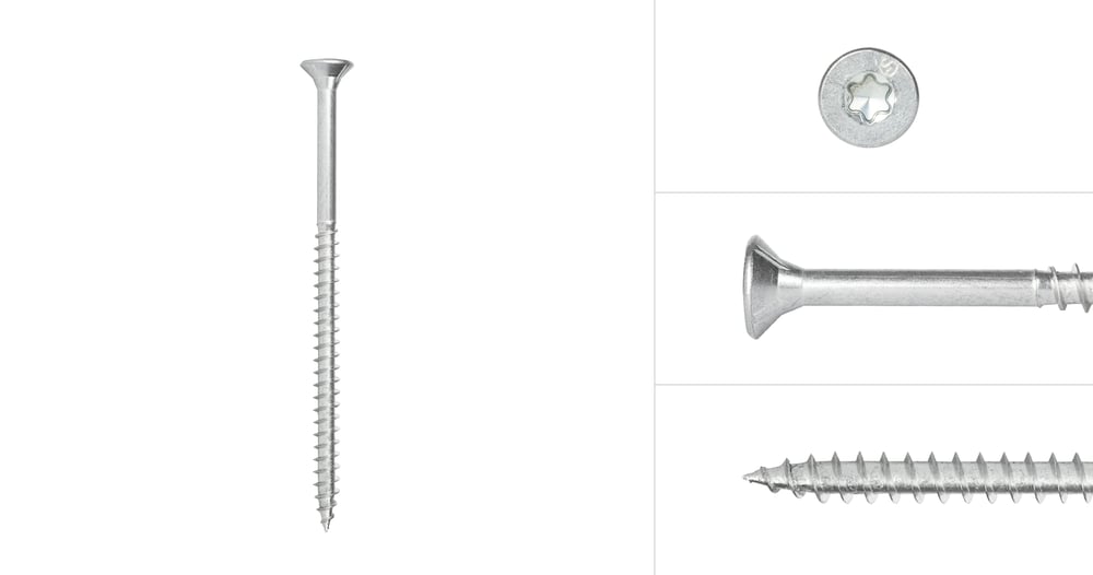 SpaanplaatschroevenVerzinkt5x100mmTorx25Standaard_Doos200Stuks