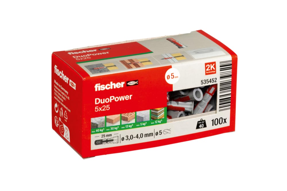 FischerDuopowerpluggen5x25mm_Doos_100stuks