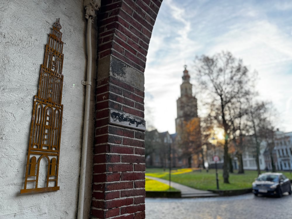 Martinitoren_Sfeerfoto_Cortenstaal_100cm