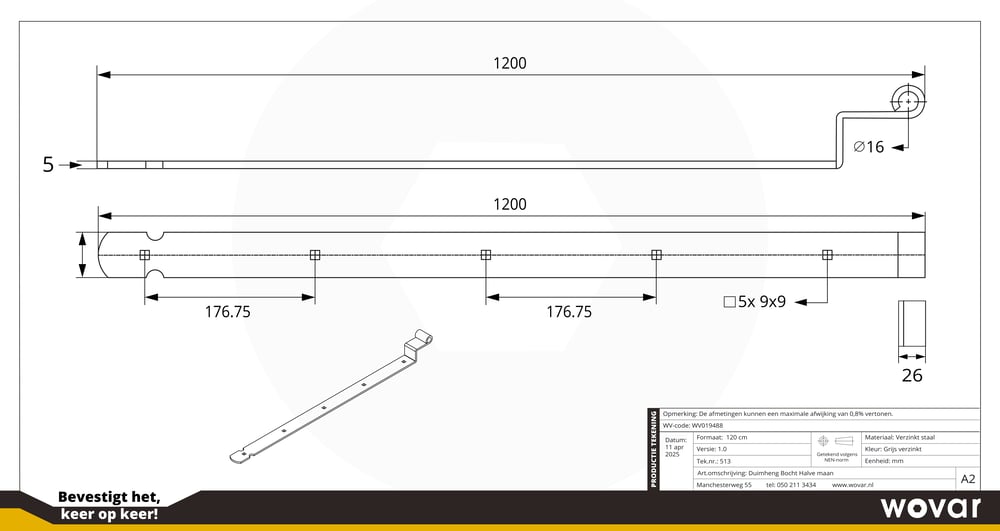 WV019488_DuimhengVerzinktBochtHalvemaan120CM