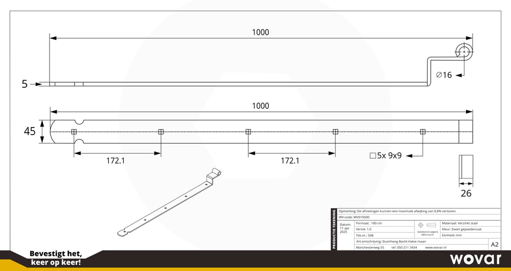 WV019500_DuimhengZwartBochtHalvemaan100CM