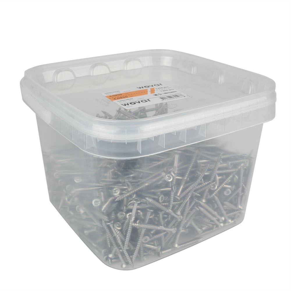 BucketStainlessSteel410Torx15GardenScrewsof4x50mmPartialThread1