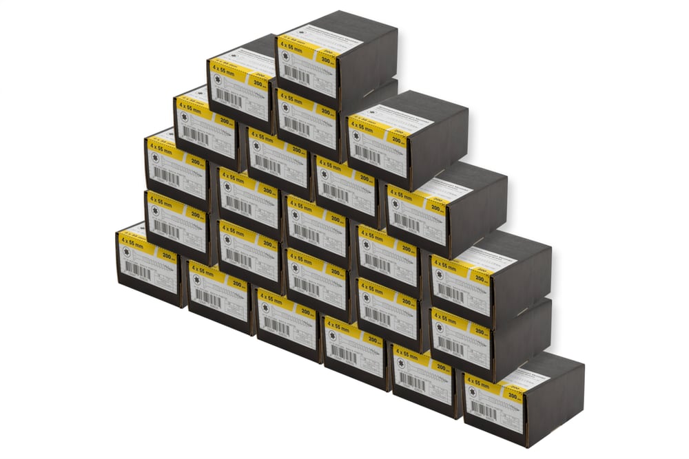 SpaanplaatschroevenVerzinkt4x55mmDeeldraadT20_Overdoos24x200Stuks