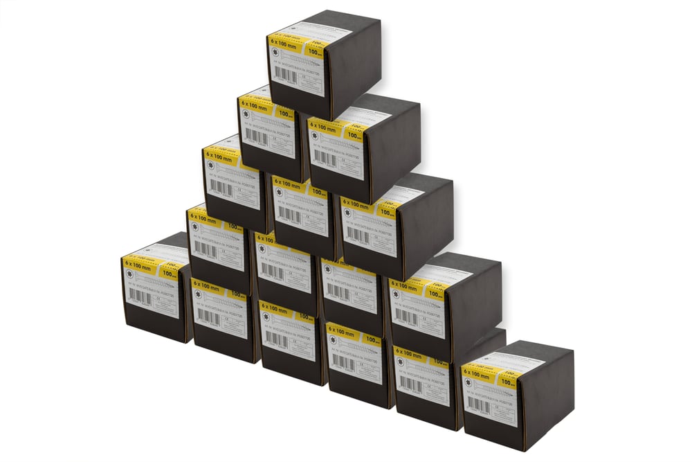 SpaanplaatschroevenVerzinkt6x100mmDeeldraadT30_Overdoos16x100Stuks