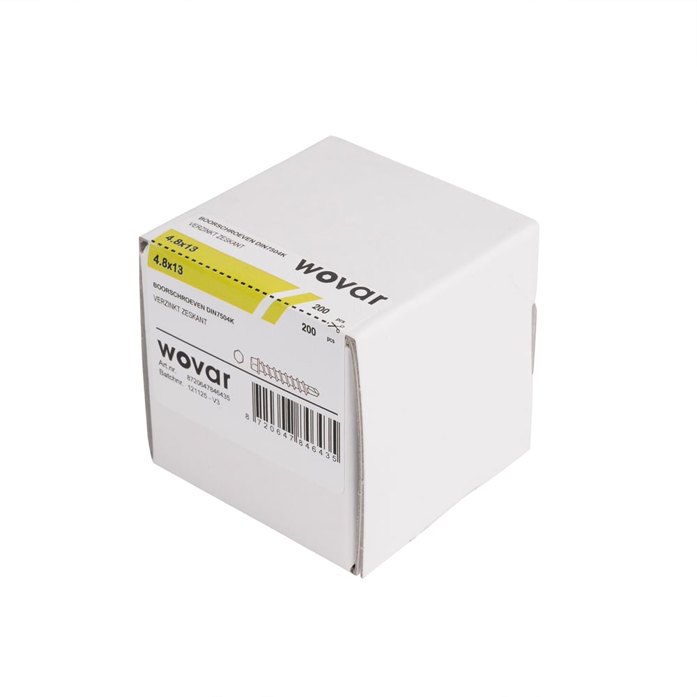 Zelfborendeschroeven4_8x13mmVerzinktZeskantkop_Doos200stuks3