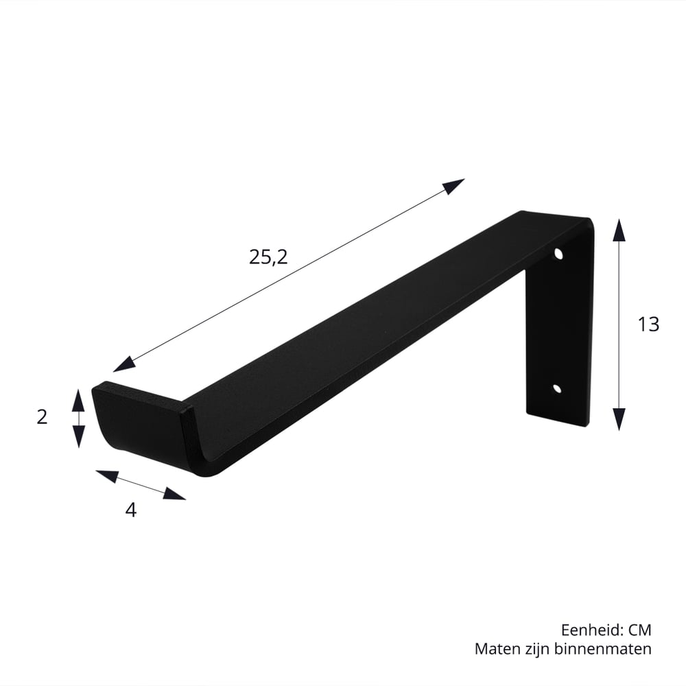 PlankdragerIndustrieelZwart150x250mm_Set2Stuks4