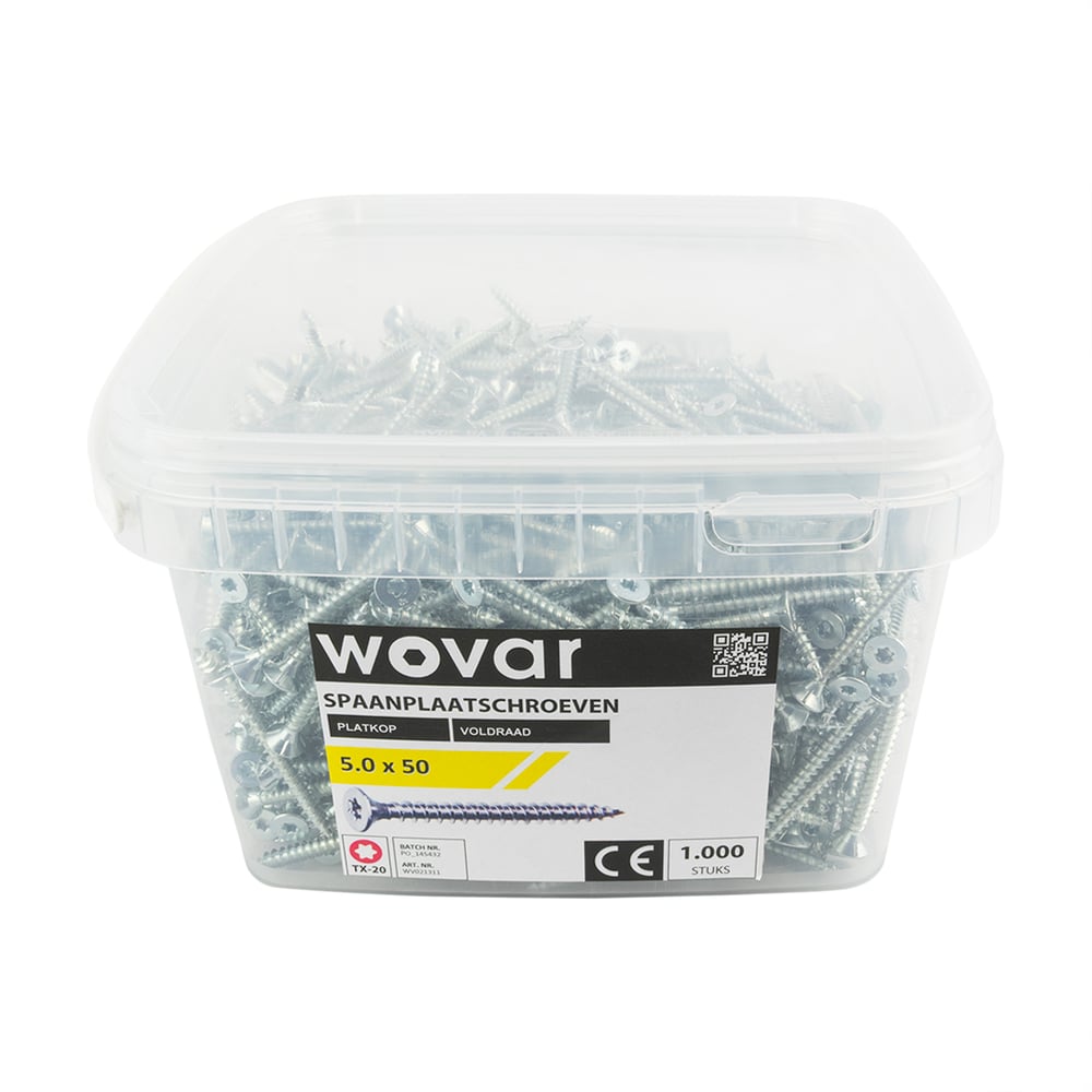 VoordeelemmerSpaanplaatschroevenVerzinkt5_0x50mmTorx20Voldraad_1000stuks2