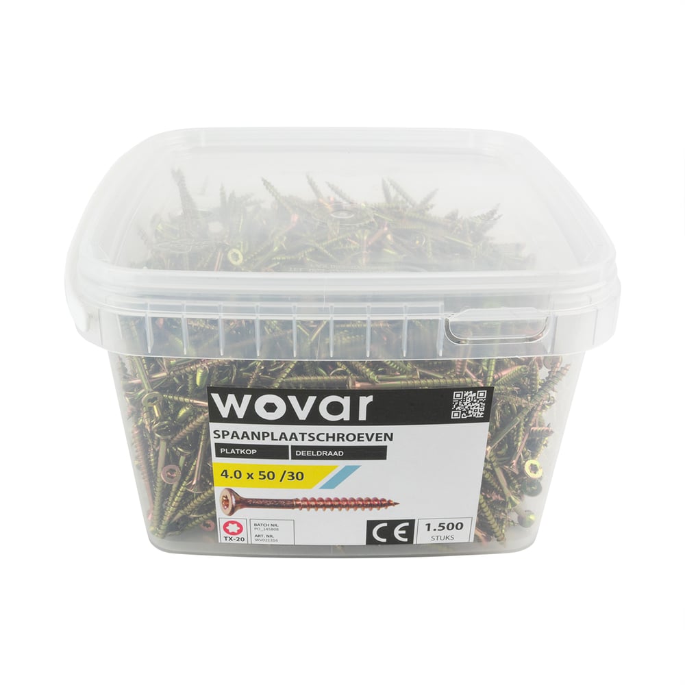 VoordeelemmerSpaanplaatschroevenGeelVerzinkt4_0x50mmTorx20Deeldraad_1500stuks2