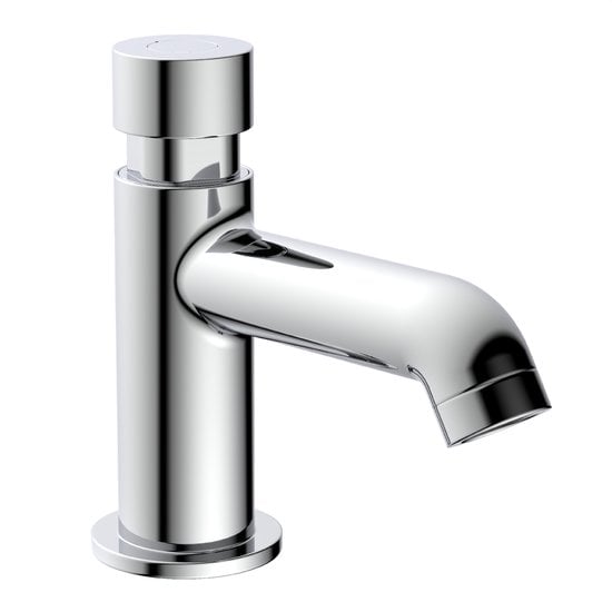 Fonteinkraanchroomdrukknop