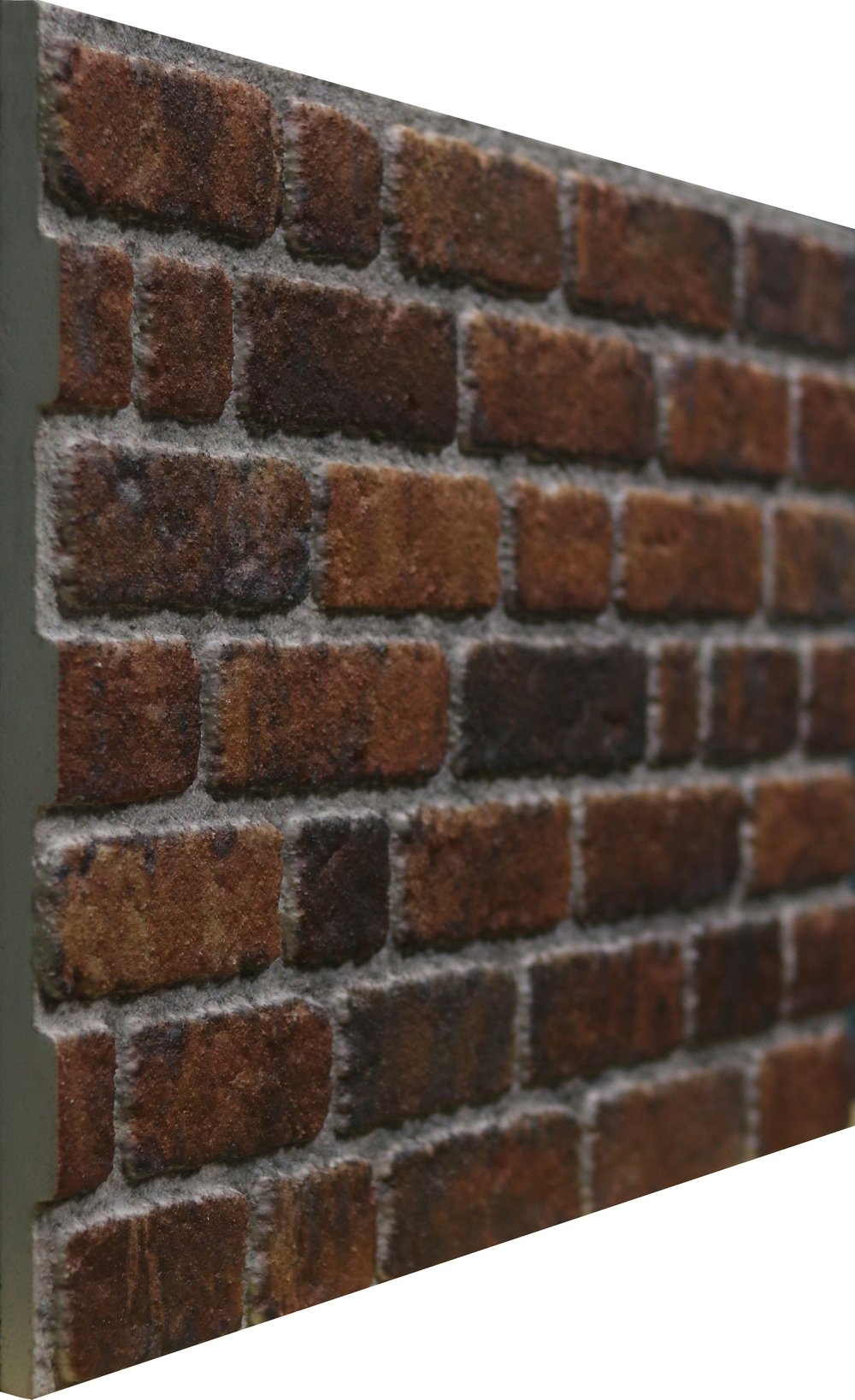 baksteenstrippaneelmodernbronsbruinzijkant