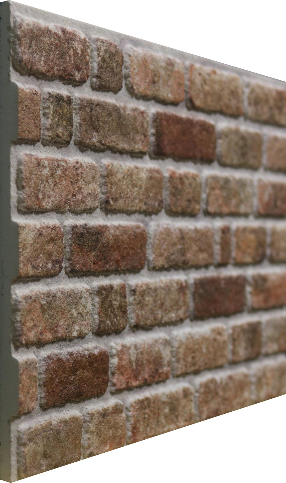 baksteenstrippaneelklassieklichtbruinzijkant