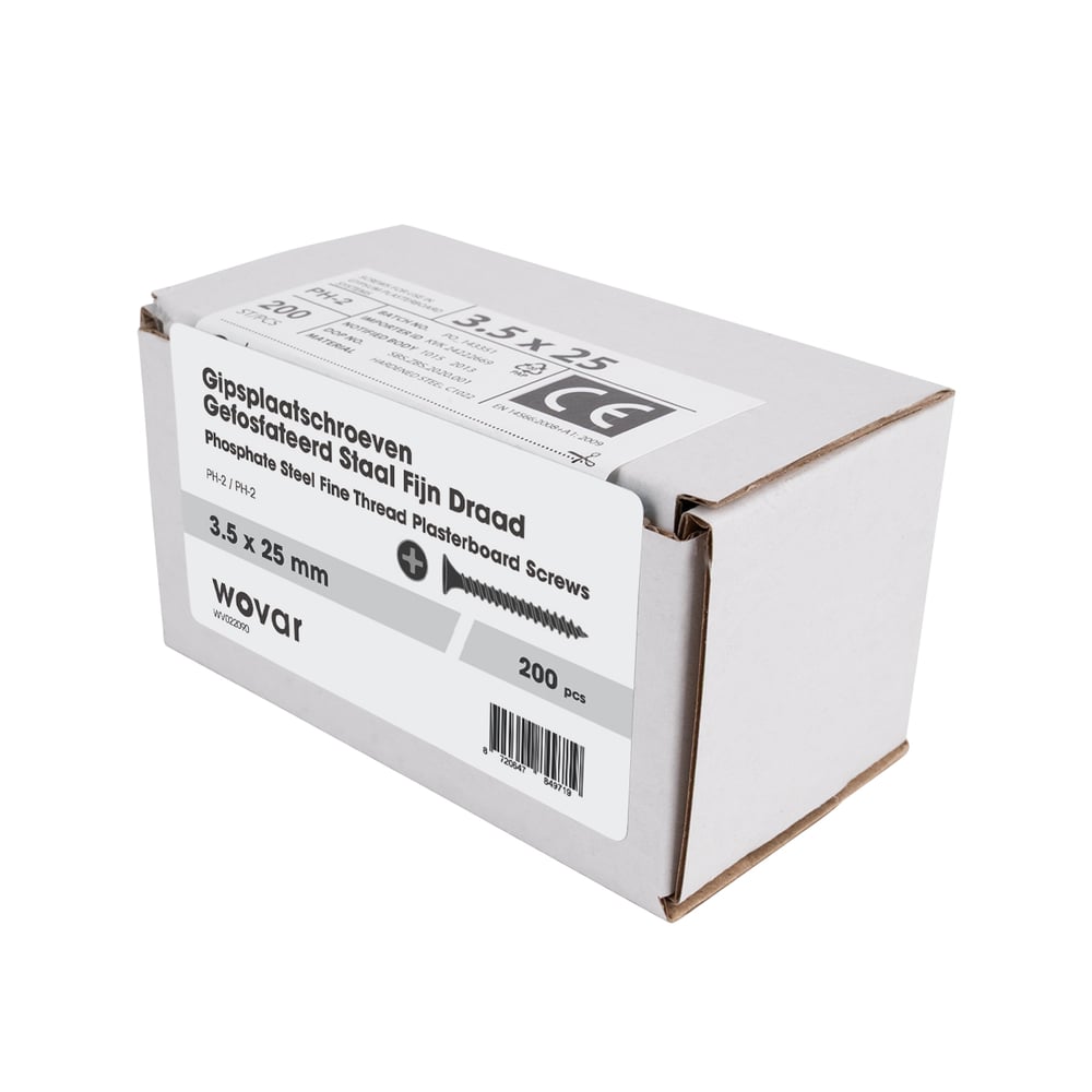 GipsplaatschroevenGefosfateerdStaalFijnDraad3_5x25mmKleinverpakking3